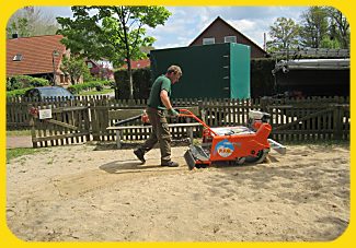 Einsatz für Kindergärten, Spielplätze, Sport- u. Golfbahnen, Strände usw.